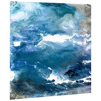 Empire Art Direct Glistening Tide A Glass Wall Art