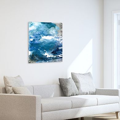 Empire Art Direct Glistening Tide A Glass Wall Art