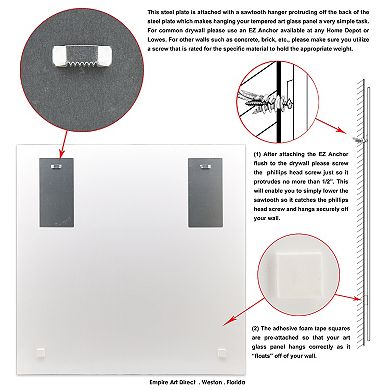 New Orleans Angel Sculpture Frameless Free Floating Tempered Glass Panel Graphic Wall Art