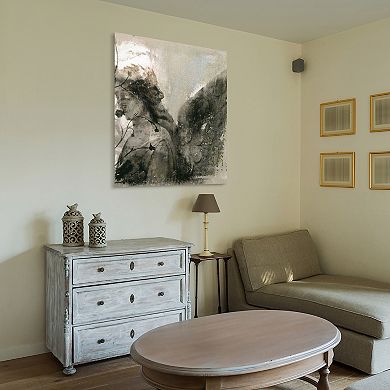 New Orleans Angel Sculpture Frameless Free Floating Tempered Glass Panel Graphic Wall Art