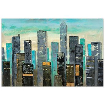 Empire Art Direct Urban Lights II Glass Wall Art