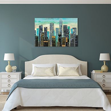 Empire Art Direct Urban Lights II Glass Wall Art