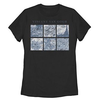 Juniors' Trendy Vincent van Gogh Blue Panels Tee