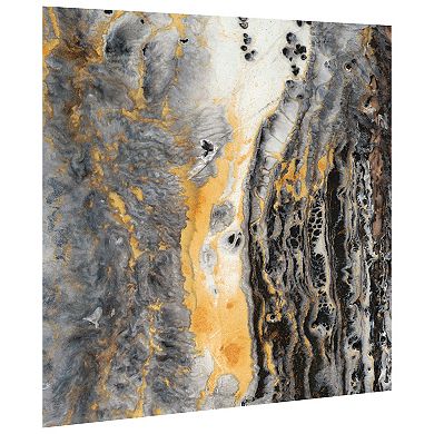 Empire Art Direct Gold Finish Glass Wall Art