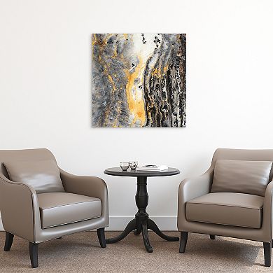 Empire Art Direct Gold Finish Glass Wall Art