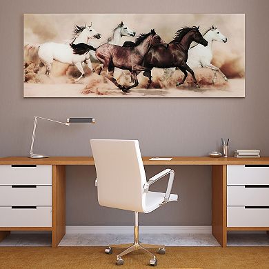 Stampede Frameless Free Floating Tempered Glass Panel Graphic Wall Art