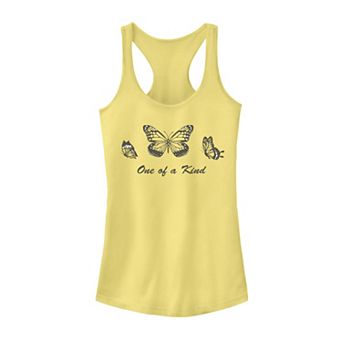Juniors' Trendy "One Of A Kind" Flying Butterflies Tank Top