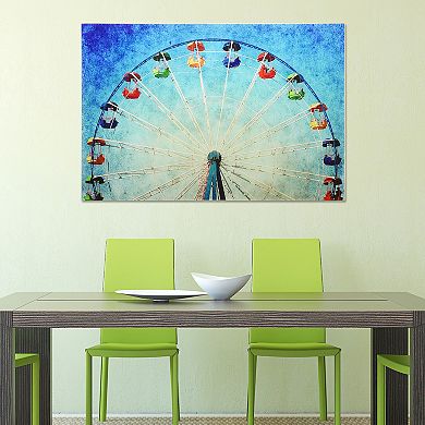 Empire Art Direct Ferris Wheel Glass Wall Art