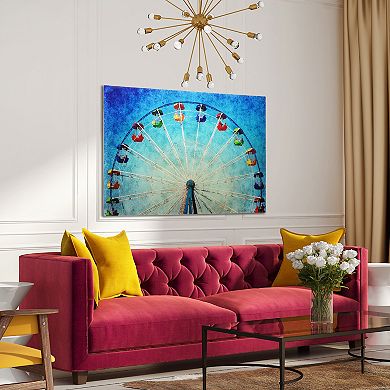 Empire Art Direct Ferris Wheel Glass Wall Art