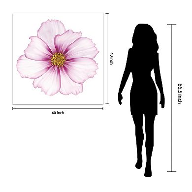 Empire Art Direct Magenta Cosmo Glass Wall Art