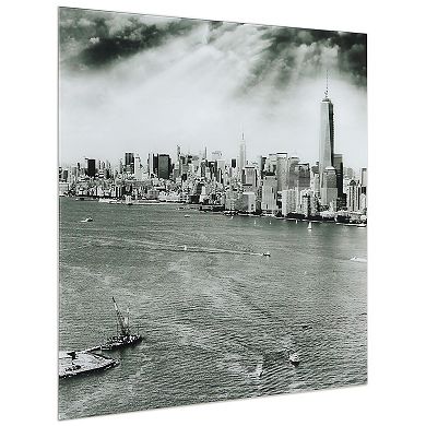 Empire Art Direct New York Skyline B Glass Wall Art