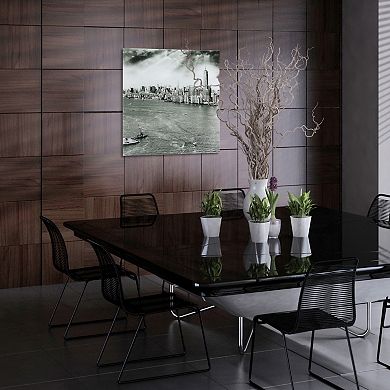 Empire Art Direct New York Skyline B Glass Wall Art