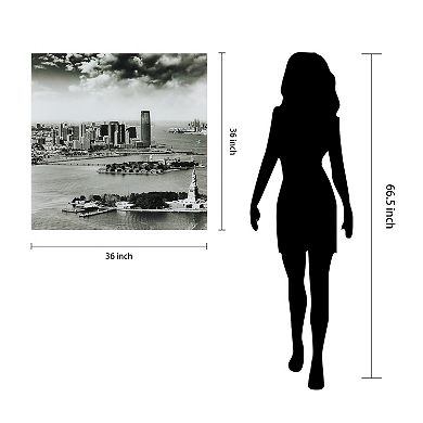 Empire Art Direct New York Skyline A Glass Wall Art