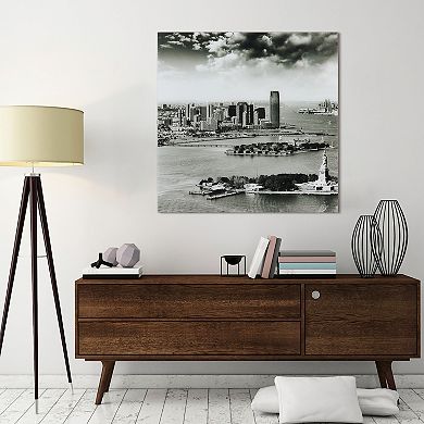 Empire Art Direct New York Skyline A Glass Wall Art