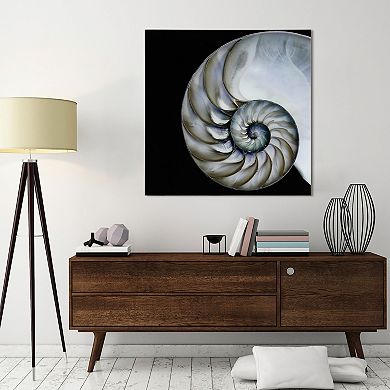 Empire Art Direct Pearly Nautilus Glass Wall Art