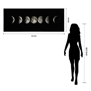 Empire Art Direct Moon Glass Wall Art