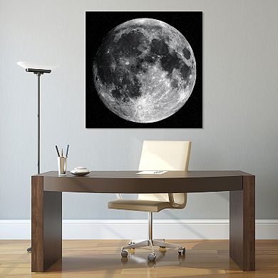 Empire Art Direct Full Moon Glass Wall Art