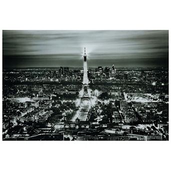 Empire Art Direct Paris Night Glass Wall Art