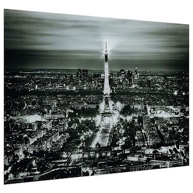 Empire Art Direct Paris Night Glass Wall Art