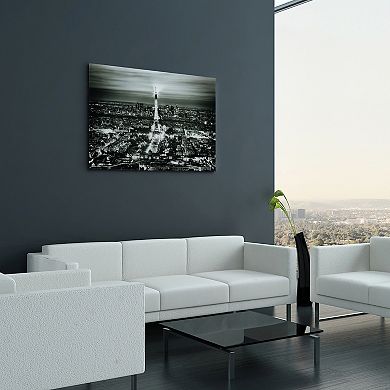 Empire Art Direct Paris Night Glass Wall Art