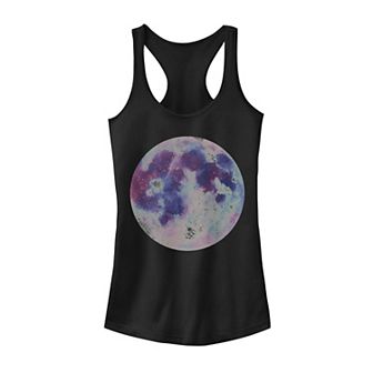 Juniors' Trendy Rainbow Tinted Moon Tank Top