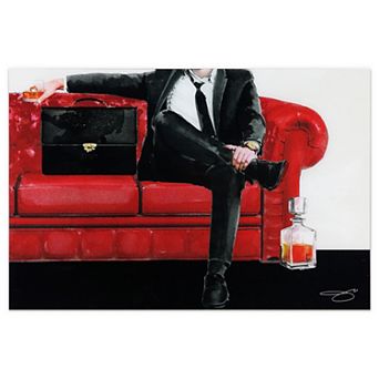 Empire Art Direct The Gentleman Glass Wall Art