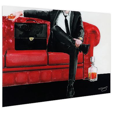 Empire Art Direct The Gentleman Glass Wall Art
