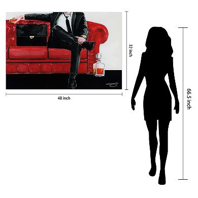 Empire Art Direct The Gentleman Glass Wall Art