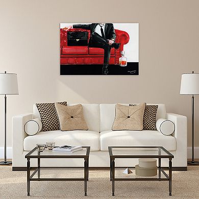 Empire Art Direct The Gentleman Glass Wall Art