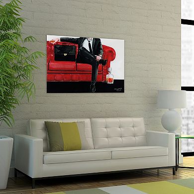 Empire Art Direct The Gentleman Glass Wall Art