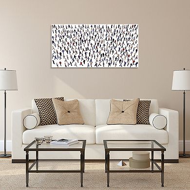 Empire Art Direct Crowd Glass Wall Art