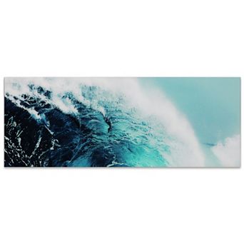 Empire Art Direct Blue Wave 1 Glass Wall Art