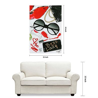 Empire Art Direct Boss Lady Glass Wall Art