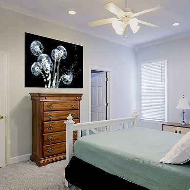 Empire Art Direct Dancing Dandelions Glass Wall Art