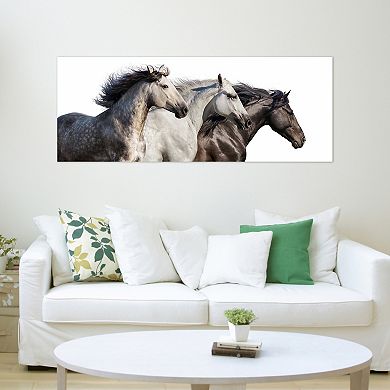 Empire Art Direct Trilogy 1 Horse Glass Wall Art