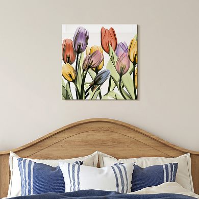 Empire Art Direct Tulip Scape X-Ray I Glass Wall Art