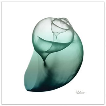 Empire Art Direct Shimmering Snail I Glass Wall Art