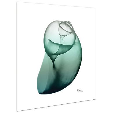 Empire Art Direct Shimmering Snail I Glass Wall Art