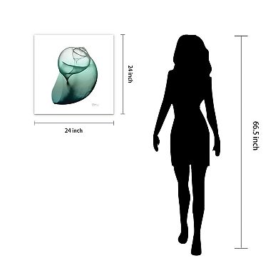 Empire Art Direct Shimmering Snail I Glass Wall Art