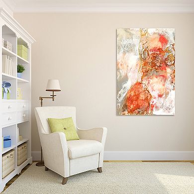 Empire Art Direct Coral Lace II Glass Wall Art