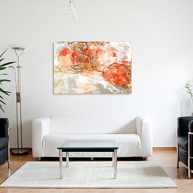 Empire Art Direct Coral Lace II Glass Wall Art