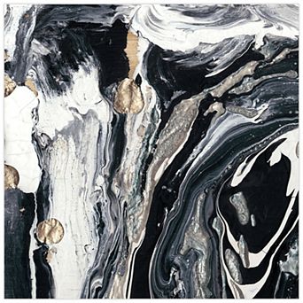 Empire Art Direct Ebony & Ivory A Glass Wall Art