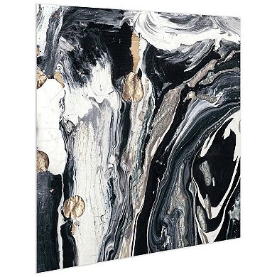 Empire Art Direct Ebony & Ivory A Glass Wall Art