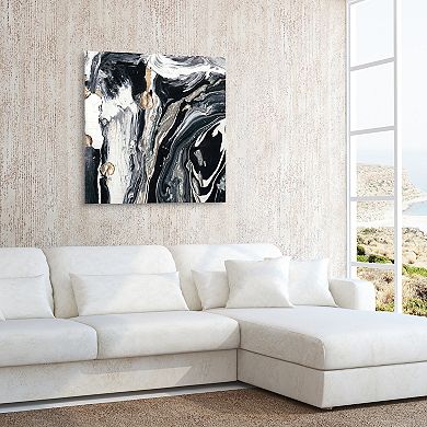 Empire Art Direct Ebony & Ivory A Glass Wall Art