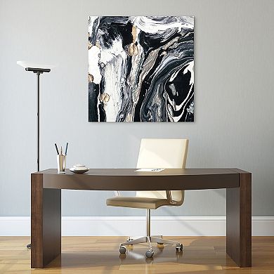 Empire Art Direct Ebony & Ivory A Glass Wall Art
