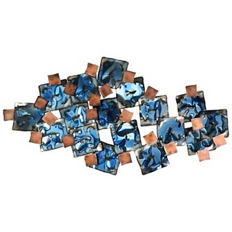 Mesh Etched Metal Wall Sculpture