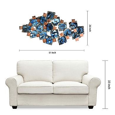 Mesh Etched Metal Wall Sculpture