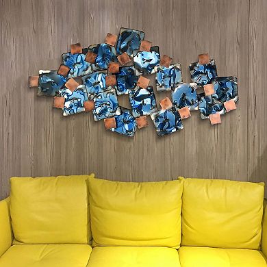 Mesh Etched Metal Wall Sculpture