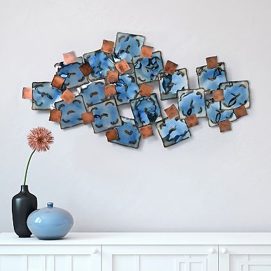 Mesh Etched Metal Wall Sculpture