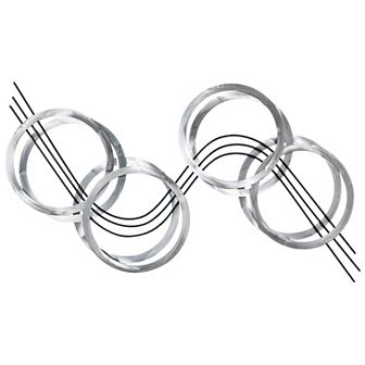 Flowing Etched Metal Wall Sculpture